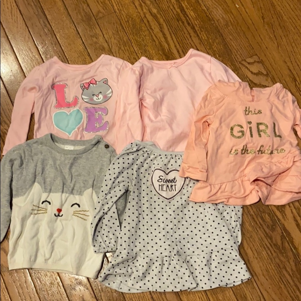 🎉 5/$25 Girls shirts 💕 All never worn
